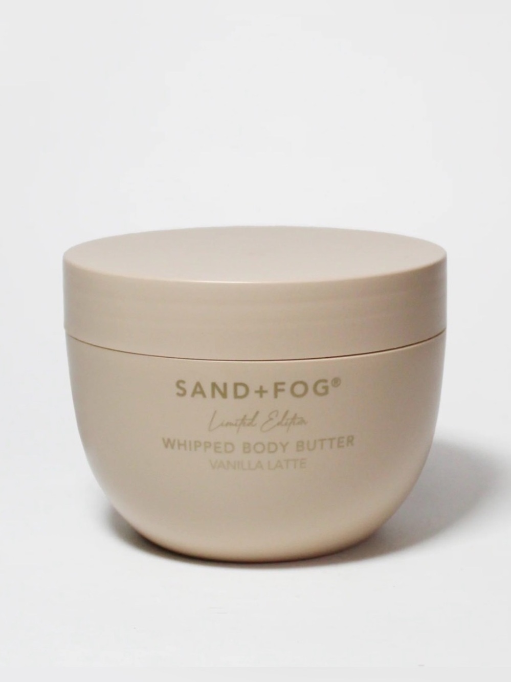 Sand + Fog Vanilla Latte Whipped Body Butter- limited edition, gourmand, firming